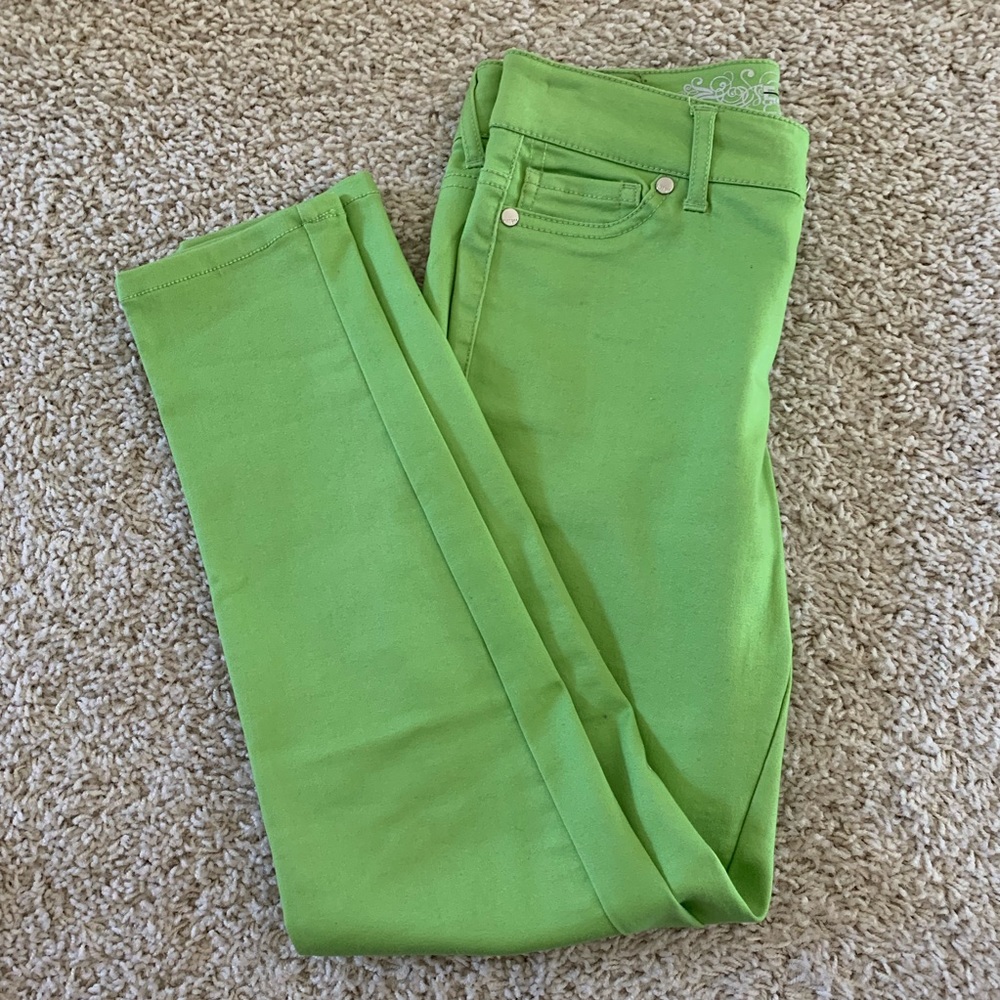 Green Skinny Jeans